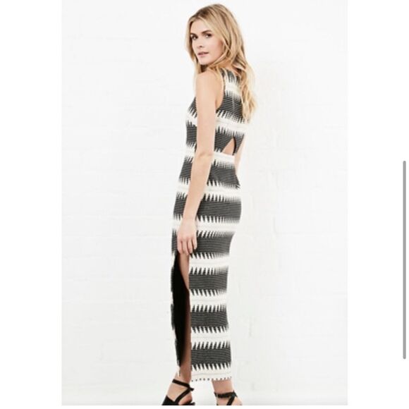 Mara Hoffman black and white cutout dress size 2 - Picture 5 of 15